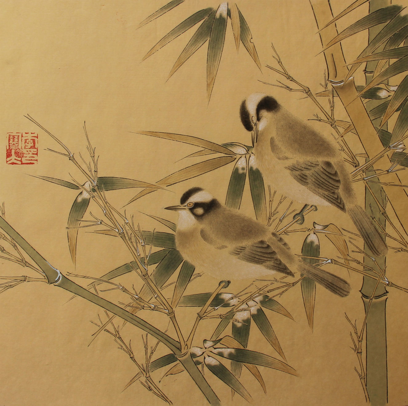 临白头从竹图 2014 26×26cm