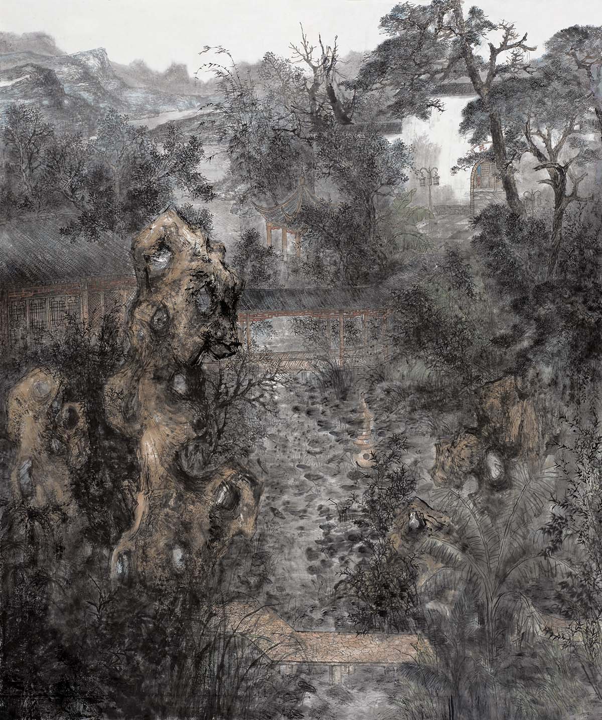 《故园旧梦》240x190cm