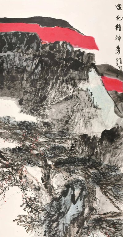 《造化鍾神秀》367x144cm