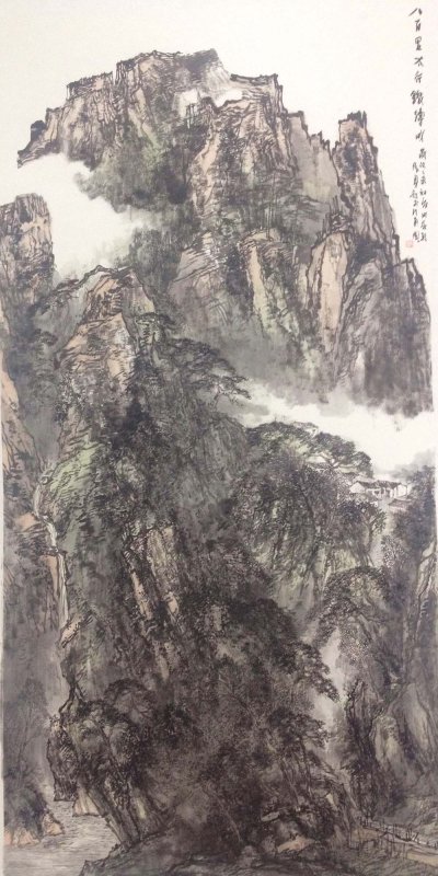《八百里太行铁铸成》240x124cm
