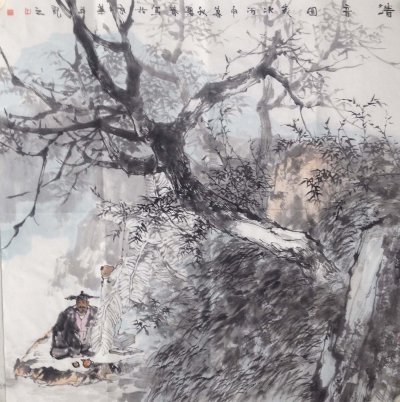 《清音图》69x69cm