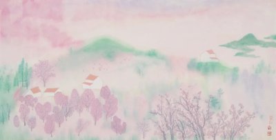 不见方三日  桃红满山间